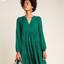 Anthropologie Maeve Amber Tiered Tunic S 1485