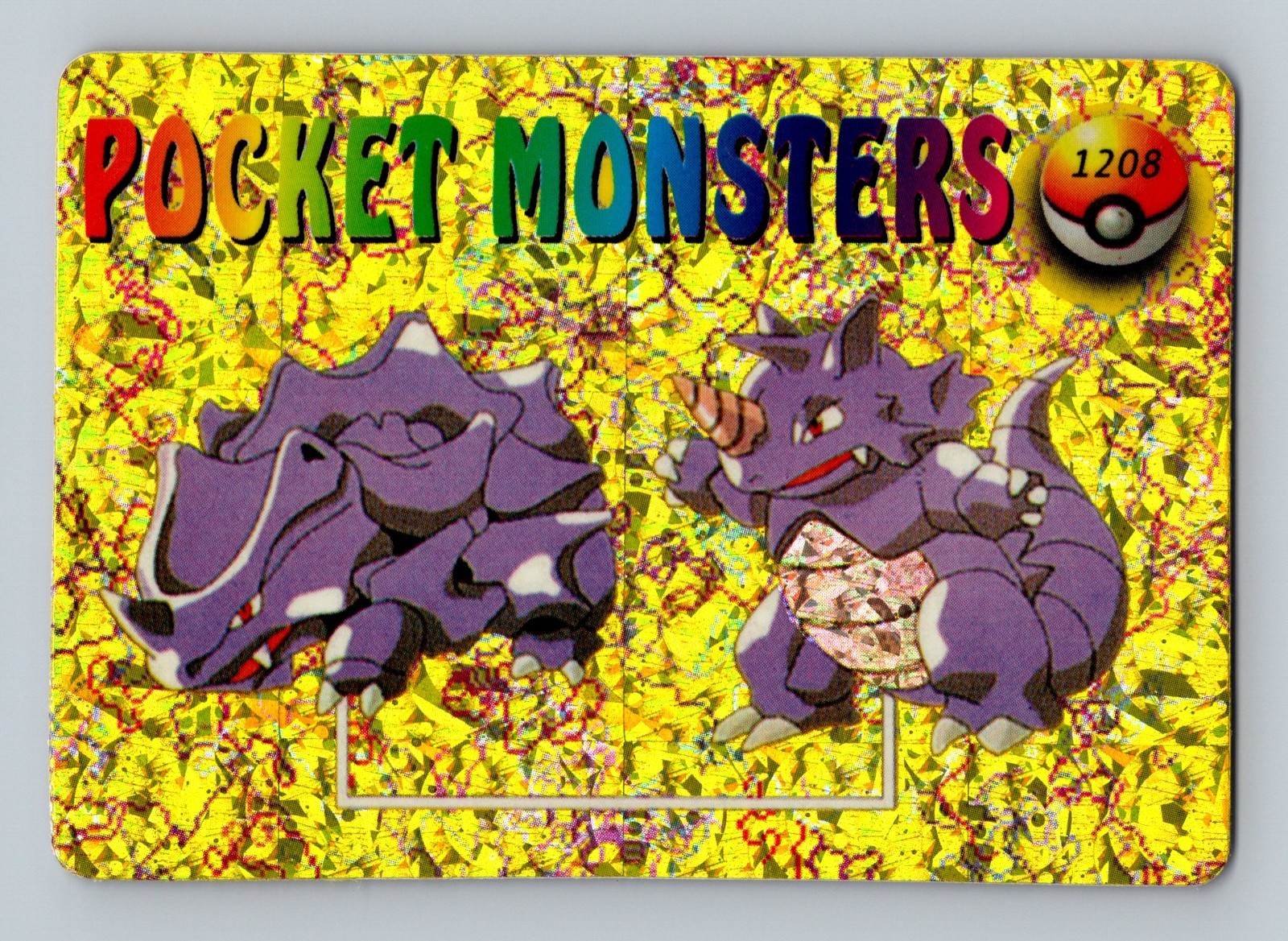 Pokemon Card - Rhyhorn & Rhydon #1208 - Vending Machine - Holo