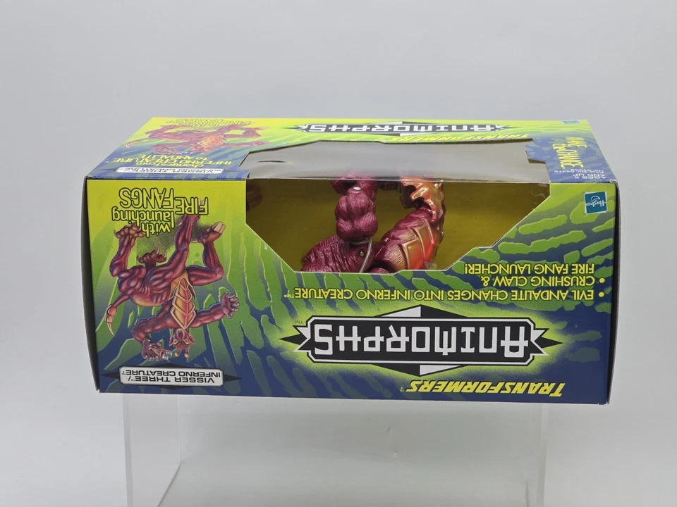 Vintage Transformers Animorphs Visser Three Infierno Creature Open Box Rare READ - Image 4 of 4