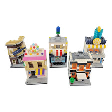 Wange Mini Street Blocks Lot of 5 Micro Sized Building Miniature City View