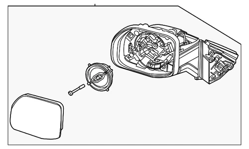 Genuine Ford Mirror Assembly M1PZ-17683-B