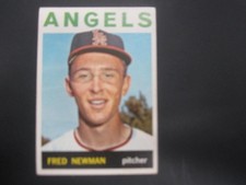 1964 TOPPS BASEBALL HIGH # 569 FRED NEWMAN ROOKIE CARD LOS ANGELES ANGELS CLEAN. rookie card picture