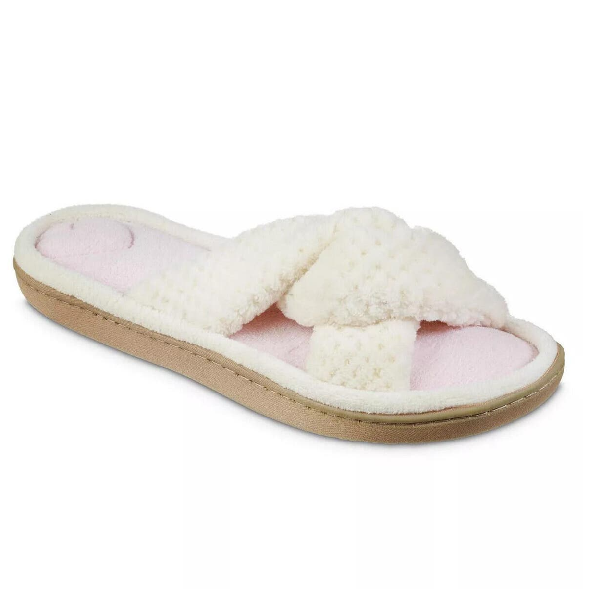 Isotoner Signature Women's Popcorn Eco Microterry Slide Slippers with