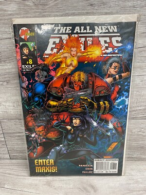 Malibu Comics The All New Exiles Enter Maxis! #8 May 1996 Comic Book Book