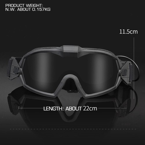 Military Tactical Goggles Shooting Anti-Fog W/ Fans Glasses Airsoft Eye Protect - Picture 10 of 14