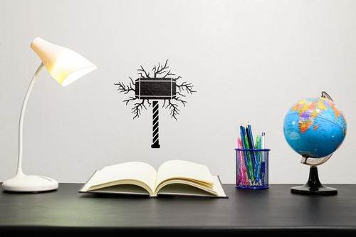 Plantilla de martillo Thor - Color reutilizable, dibujo, pintura arte de plantilla de pared personalizada - Imagen 2 de 4