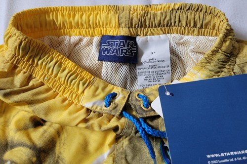 Vintage 2002 Star Wars AOTC YODA BOYS SWIMSUIT Shorts Trunks Lining SIZE 5 NWT - Picture 2 of 6