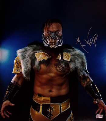 Mecha Wolf Mr. 450 Signed 16x20 Photo BAS COA WWC NXT NWA Lucha