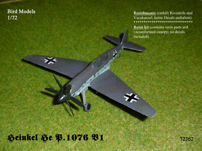 Heinkel He P.1076 V1 1/72 Bird Models Resin Kit / Resin Kit