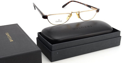 GUCCI Brille GG 2332 086 53-22 140 Vintage Gold Reading Optic + Bvlgari Case