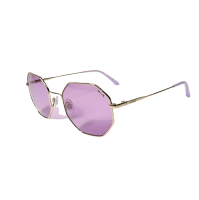 ℳ New MEXX Women's Octagon Sunglasses 6416 200 Gold Frame Purple