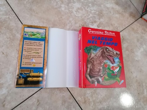 Libro Viaggio Nel tempo 1 Geronimo Stilton con gli stickers Piemme - Foto 6 di 8