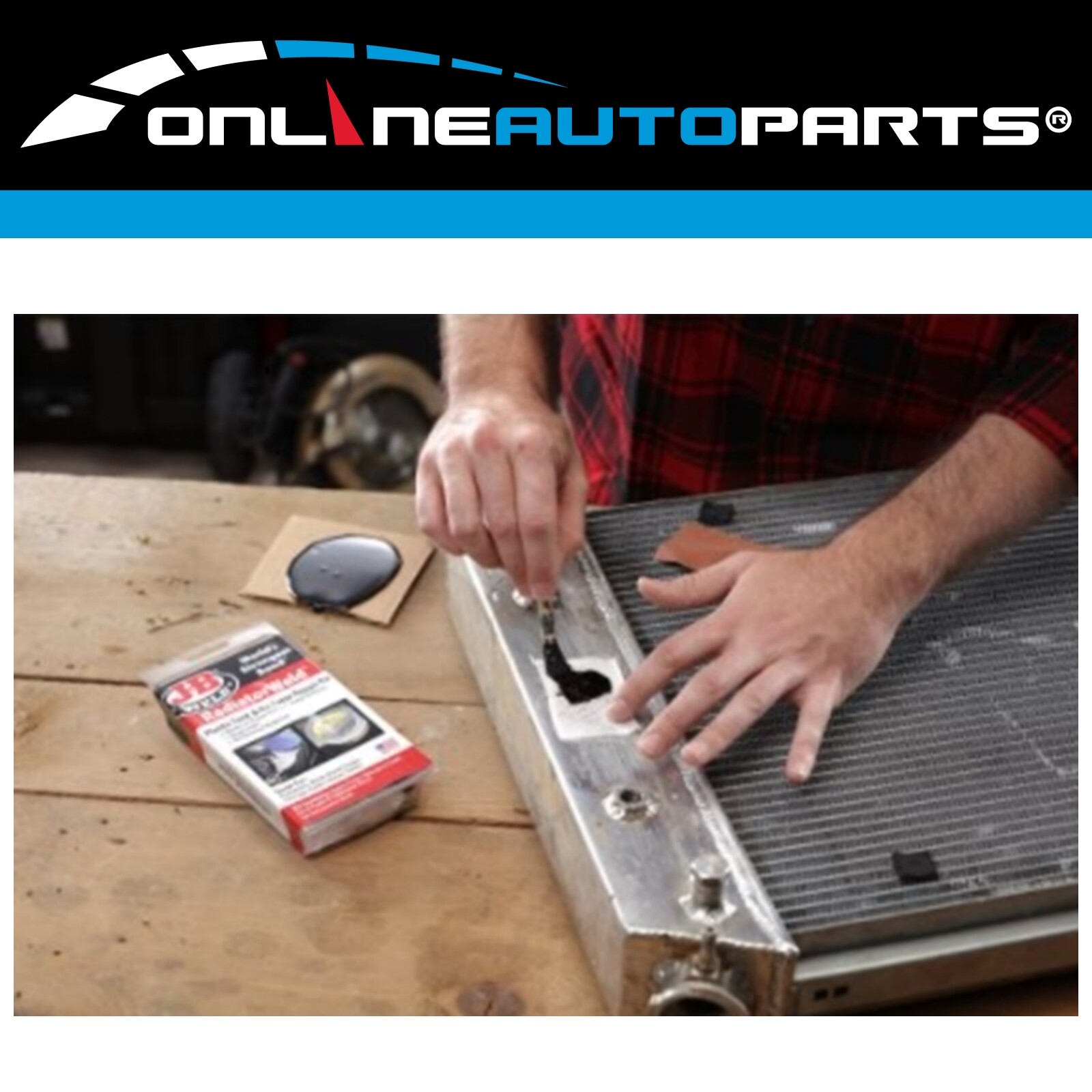 JB Weld Plastic Radiator Tank Weld Repair Kit Water Fluid Tank Leaks JB