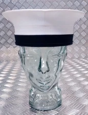 British Royal Navy Issue RN Sailors Pork Pie Hat Class II with Marks & Defects