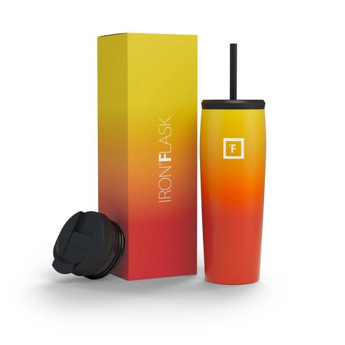 IRON °FLASK 24 oz. Nomad Tumbler - FIRE - Stainless Steel