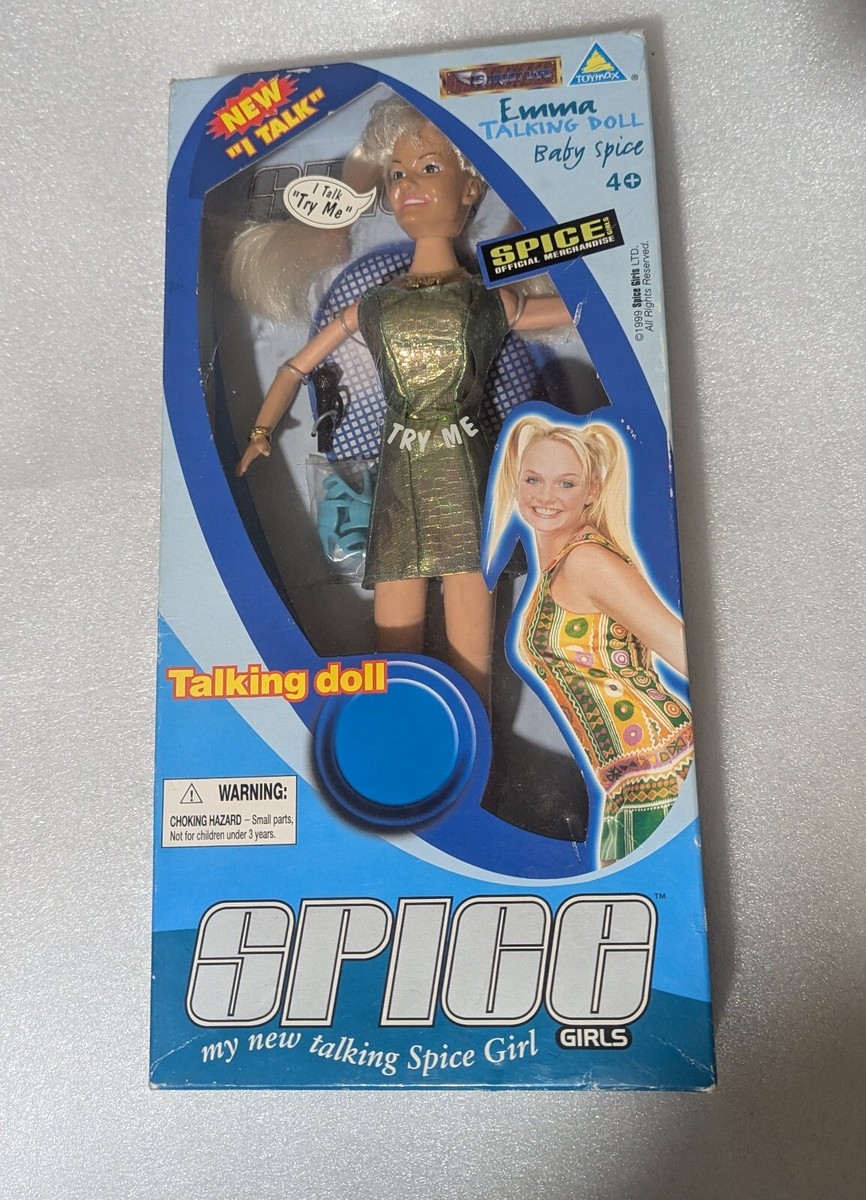 Toymax SPICE GIRLS Emma Baby Spice Talking Doll 1999 New Never