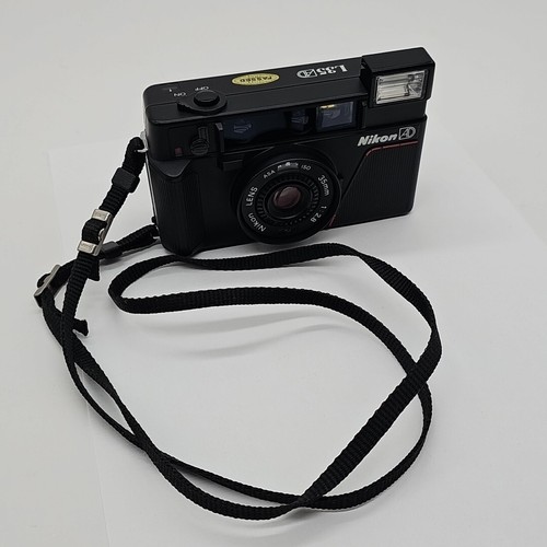 Nikon L35AD Point & Shoot 35mm Film Camera - Made in Japan - Black - Read Desc - Picture 3 of 15