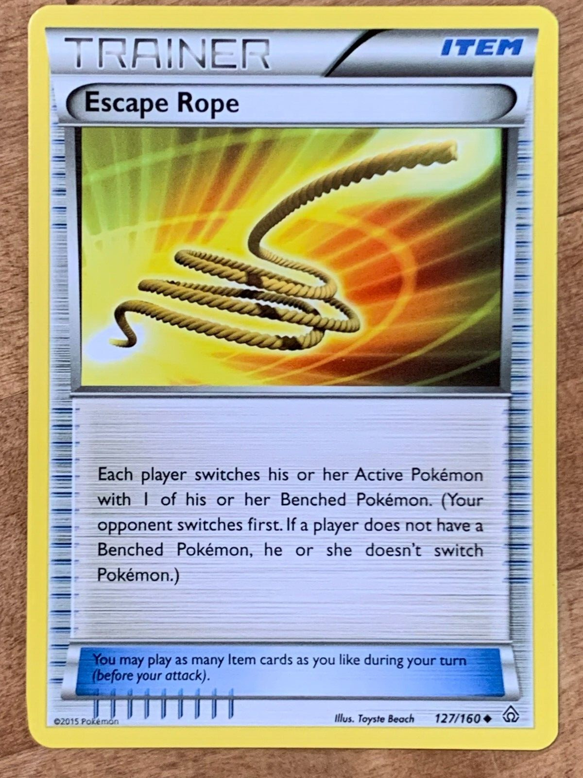 Pokemon Trainer Escape Rope XY Primal Clash 127/160 Near Mint Qty Available