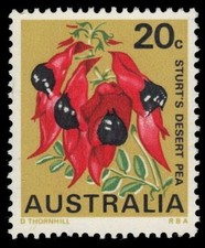 AUSTRALIA 437 (SG423) - State Flowers "Stuart's Desert Pea" (pf84423)