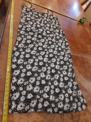 Defacto Dress Black and white floral Womens size 40 #S136