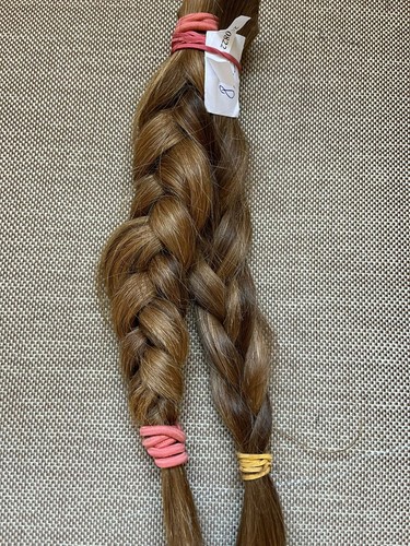 Capelli/capelli vergini europei veri tagliati, fini, biondi leggeri, 10-12"", min 100 g - Foto 3 di 3