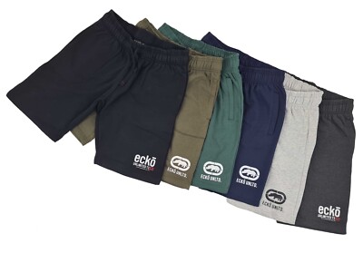 Ecko Unltd Herren Sommer Shorts Leichte Baumwolle Gummibund Sportkleidung S-2XL