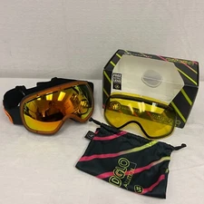 VonZipper Skylab Snow Goggle MindGlo Orange w/ Fire Chrome Lens *DISPLAY*