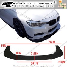 Universal Front Bumper Lip Flat Splitter Plate Under Panel V3 Style Urethane 74