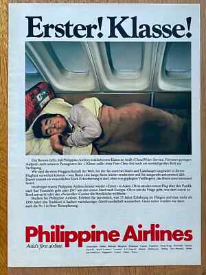 Philippine Airlines Asia´s first airline Original 1982 Vintage Advert Werbung