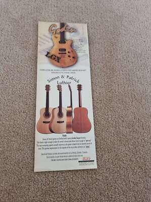 TNEWL48 ADVERT 11X4 SIMON & PATRICK LUTHIER - GODIN GUITARS