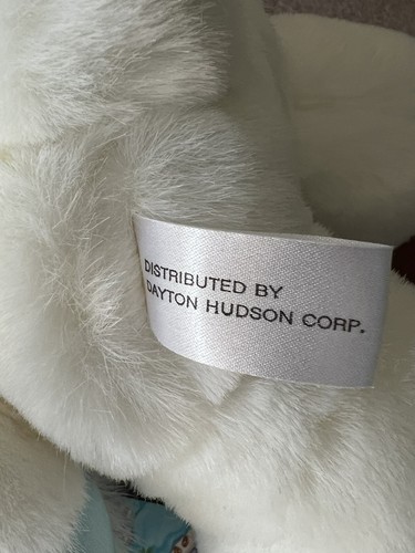 Dayton Hudson Twistanbul Squiggles Bunny Plush Curly Blue Satin Ears 1989 NEW - Picture 5 of 9