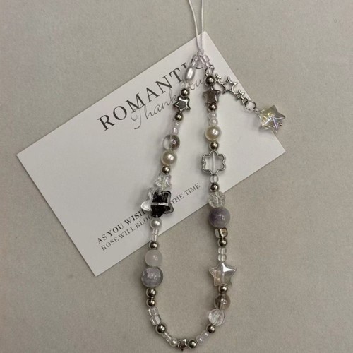 Pearl Phone Strap Charm Gift Chain Lanyard Universal Beaded Pendant - Photo 5/6