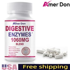 Digestive Enzymes Prebiotic Probiotics Gas,Constipation Bloating Relief 120