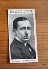 BAT cigarette card: Notabilities 1917 no. 22 Marconi