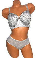 Victoria Secret Dream Angels Lined Demi Bra  Thong Panty Set Size 36DD/M