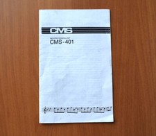 CMS-401 Original User's Manual -Instructions - Owner's Manual CMS401 English