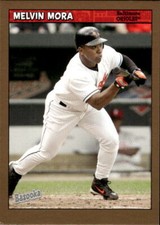 2006 Bazooka Melvin Mora #43 Gold Chunks Baltimore Orioles 7F