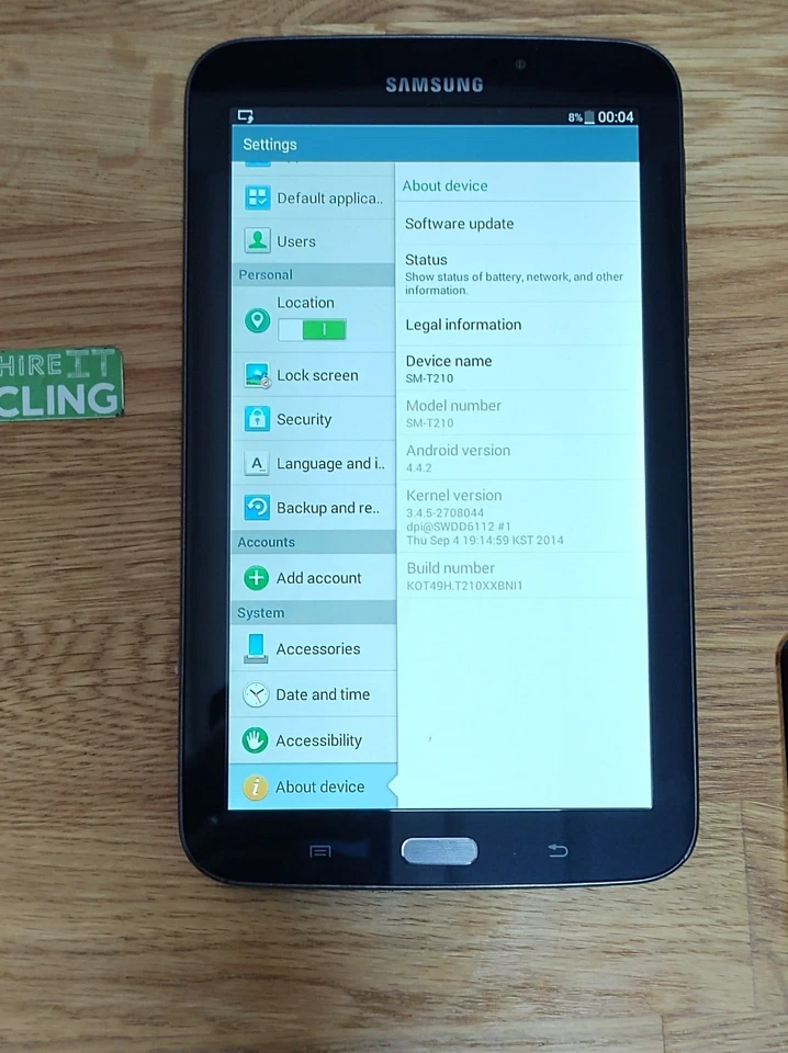 Samsung Galaxy Tab 3 SM-T210 8GB Wi-Fi 7" *USED - WORKING - SCREEN INFO* - Image 2 of 4