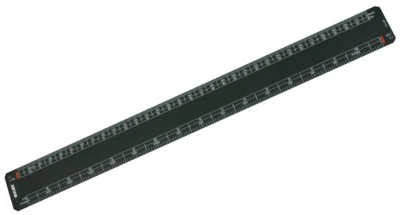 Rulex® 300mm 12" black scale ruler 1:1 1:100 1:5 1:50 1:20 1:200 1:1250 1:2500