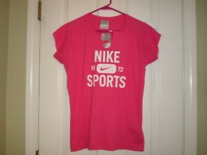 pink nike sports top