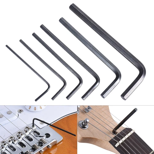 6pcs Guitar Bass Neck  Screw Truss Rod Adjustment Wrench Set  K0N9