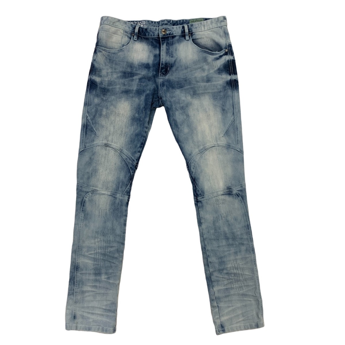 New World Creation Jeans Mens 40 x 34 Smoke Rise Acid Wash