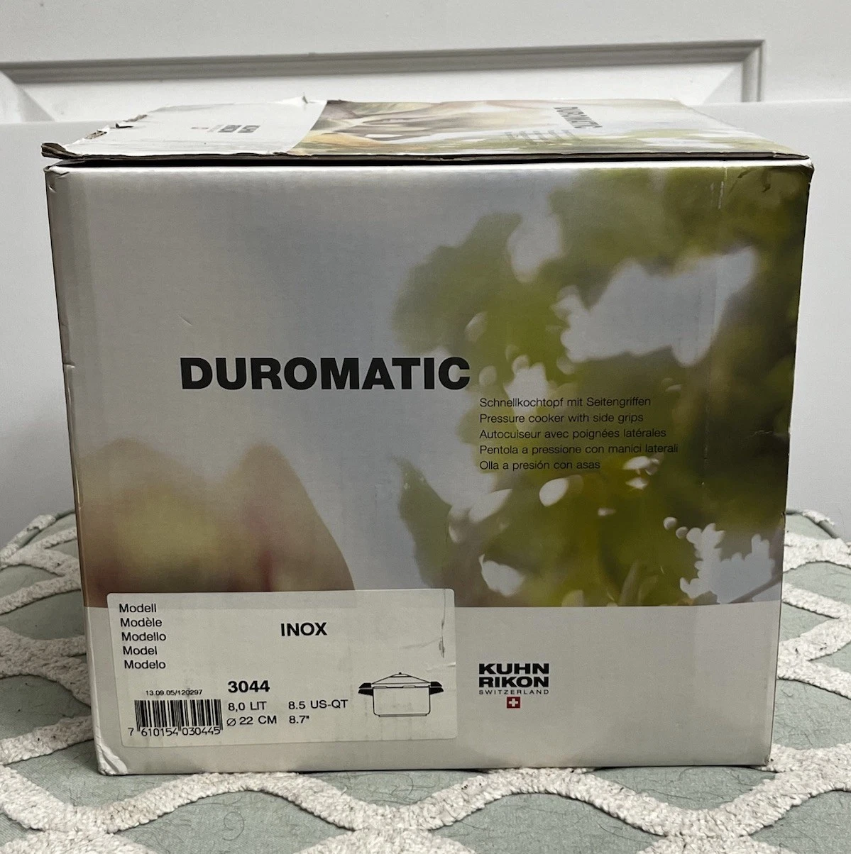 Kuhn Rikon Duromatic Stainless Steel Family Style Stockpot Pressure Cooker, 8.5