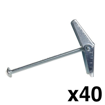 Skywalker 3/16'' x 3'' Toggle Bolts Hollow Wall Anchors Box of 40