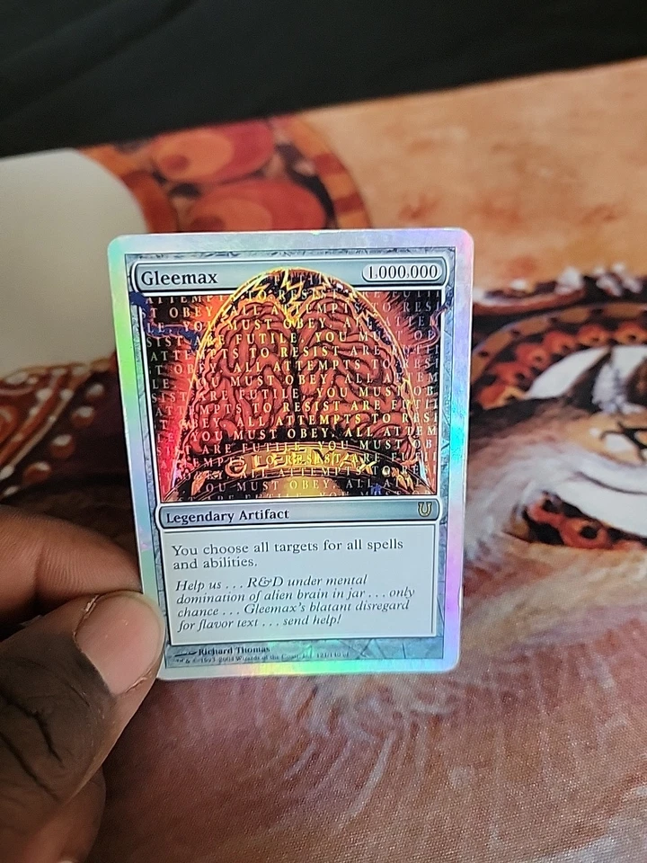 Gleemax (Alternate Foil) Unhinged Foil MTG Moderately Played - Image 3 of 4