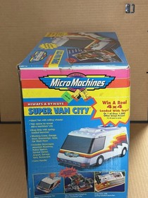Micro Machines Hiways & Byways Super Van City Playset Van Case NOS 