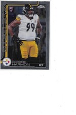 2025 Topps Chrome Derrick Harmon Rookie Pittsburgh Steelers Football Card #361. rookie card picture