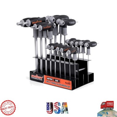 Chrome Vanadium 18-Piece T-Handle Hex Key Set   Durable and Versatile Tools