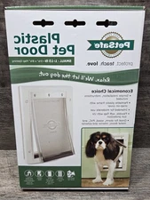 PetSafe Premium Plastic Pet Door White, Small PPA00-10958 Never Rust, Paintable