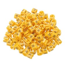 Clothes Hanger Marker 4XL Size Tag Fit 3mm Rod Orange, Pack of 100